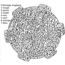 Página para colorir: coloração mágica (educacional) #126150 - Páginas para Colorir Imprimíveis Gratuitamente