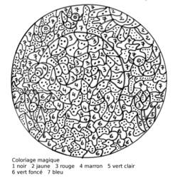 Página para colorir: coloração mágica (educacional) #126152 - Páginas para Colorir Imprimíveis Gratuitamente