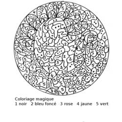 Página para colorir: coloração mágica (educacional) #126163 - Páginas para Colorir Imprimíveis Gratuitamente