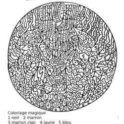 Página para colorir: coloração mágica (educacional) #126164 - Páginas para Colorir Imprimíveis Gratuitamente