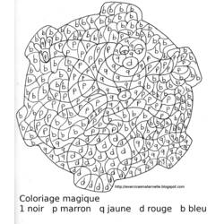 Página para colorir: coloração mágica (educacional) #126175 - Páginas para Colorir Imprimíveis Gratuitamente