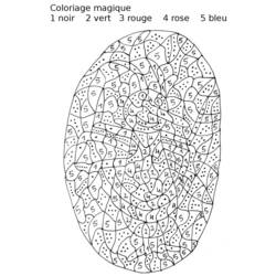 Página para colorir: coloração mágica (educacional) #126179 - Páginas para Colorir Imprimíveis Gratuitamente