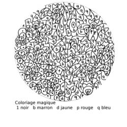 Página para colorir: coloração mágica (educacional) #126191 - Páginas para Colorir Imprimíveis Gratuitamente