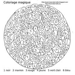 Página para colorir: coloração mágica (educacional) #126192 - Páginas para Colorir Imprimíveis Gratuitamente