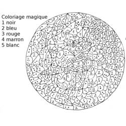 Página para colorir: coloração mágica (educacional) #126210 - Páginas para Colorir Imprimíveis Gratuitamente