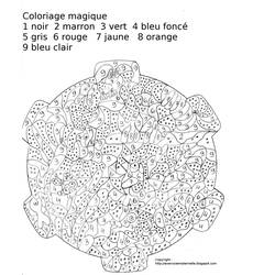 Página para colorir: coloração mágica (educacional) #126212 - Páginas para Colorir Imprimíveis Gratuitamente