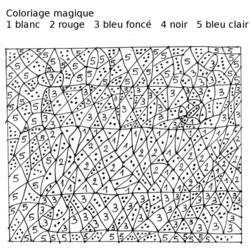 Página para colorir: coloração mágica (educacional) #126213 - Páginas para Colorir Imprimíveis Gratuitamente