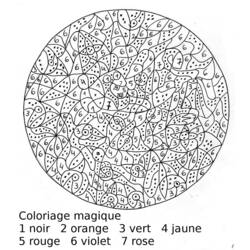 Página para colorir: coloração mágica (educacional) #126214 - Páginas para Colorir Imprimíveis Gratuitamente