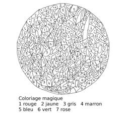 Página para colorir: coloração mágica (educacional) #126253 - Páginas para Colorir Imprimíveis Gratuitamente