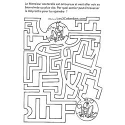 Página para colorir: labirintos (educacional) #126615 - Páginas para Colorir Imprimíveis Gratuitamente