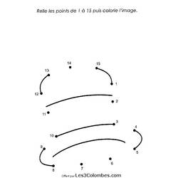 Página para colorir: Ponto a ponto para colorir (educacional) #125978 - Páginas para Colorir Imprimíveis Gratuitamente