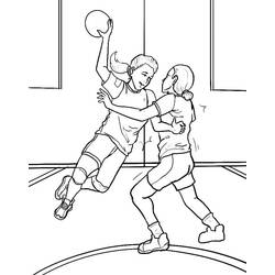 Desenhos para colorir: Andebol - Páginas para Colorir Imprimíveis Gratuitamente