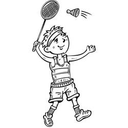 Desenho Badminton (Esportes) #177012 para imprimir e colorir