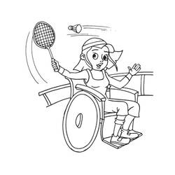Desenho Badminton (Esportes) #177018 para imprimir e colorir