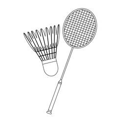 Desenho Badminton (Esportes) #177019 para imprimir e colorir