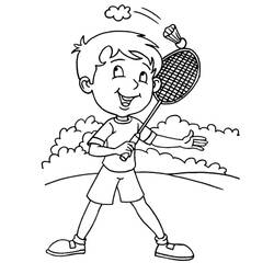 Desenho Badminton (Esportes) #177024 para imprimir e colorir