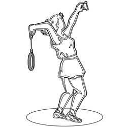 Desenho Badminton (Esportes) #177026 para imprimir e colorir