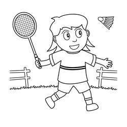 Desenho Badminton (Esportes) #177027 para imprimir e colorir