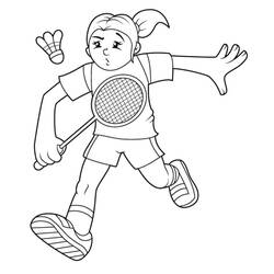 Desenho Badminton (Esportes) #177028 para imprimir e colorir