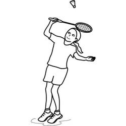 Desenho Badminton (Esportes) #177035 para imprimir e colorir