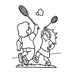 Desenho Badminton (Esportes) #177037 para imprimir e colorir