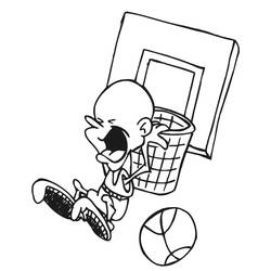 Página para colorir: Basquete (Esportes) #177139 - Páginas para Colorir Imprimíveis Gratuitamente