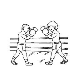 Boxe - Desenhos para colorir gratuitos