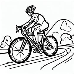 Desenhos para colorir: Ciclismo - Páginas para Colorir Imprimíveis Gratuitamente