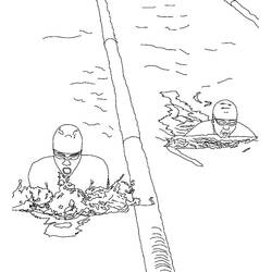 Desenho Natação (Esportes) #192696 para imprimir e colorir