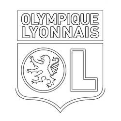 Página para colorir: Olympique Lyonnais (Esportes) #192987 - Páginas para Colorir Imprimíveis Gratuitamente