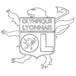 Página para colorir: Olympique Lyonnais (Esportes) #192988 - Páginas para Colorir Imprimíveis Gratuitamente