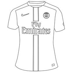 Desenhos para colorir: Paris Saint-Germain (PSG) - Páginas para Colorir Imprimíveis Gratuitamente