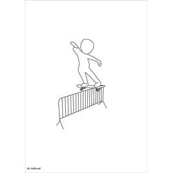 Desenho Skate (Esportes) #139348 para imprimir e colorir