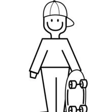 Desenho Skate (Esportes) #139504 para imprimir e colorir