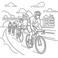 Página para colorir: Tour de França (Esportes) #221142 - Páginas para Colorir Imprimíveis Gratuitamente