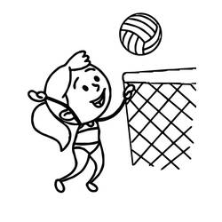 Desenhos para colorir: Voleibol - Páginas para Colorir Imprimíveis Gratuitamente