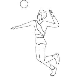 Desenho Voleibol (Esportes) #177007 para imprimir e colorir