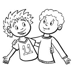 Desenhos para colorir: Amizade - Páginas para Colorir Imprimíveis Gratuitamente
