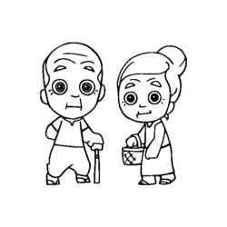 Desenhos para colorir: Avós - Páginas para Colorir Imprimíveis Gratuitamente
