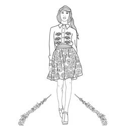 Desenhos para colorir: Garota - Páginas para Colorir Imprimíveis Gratuitamente
