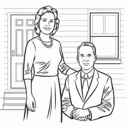 Desenhos para colorir: Mamãe e Papai - Páginas para Colorir Imprimíveis Gratuitamente
