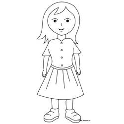 Desenhos para colorir: Menina - Páginas para Colorir Imprimíveis Gratuitamente