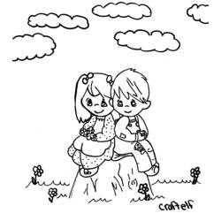 Desenho Menina (Família e Amigos) #96566 para imprimir e colorir