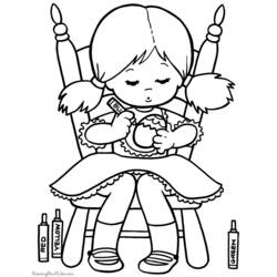 Desenho Menina (Família e Amigos) #96598 para imprimir e colorir