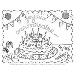 Desenhos para colorir: Aniversário - Páginas para Colorir Imprimíveis Gratuitamente