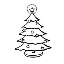 Desenho Árvore de Natal (Feriados e Celebrações) #167529 para imprimir e colorir