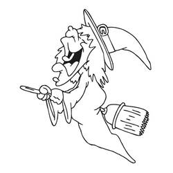 Desenho Bruxa de Halloween (Feriados e Celebrações) #200301 para imprimir e colorir