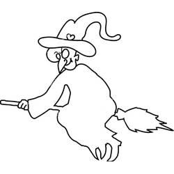 Desenho Bruxa de Halloween (Feriados e Celebrações) #200302 para imprimir e colorir