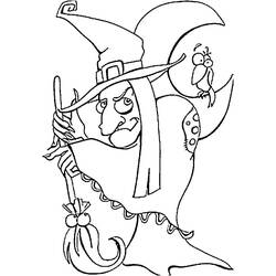Desenho Bruxa de Halloween (Feriados e Celebrações) #200317 para imprimir e colorir