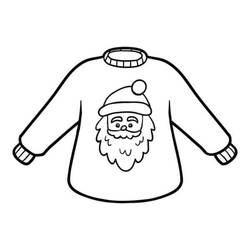 Desenhos para colorir: Camisola de Natal - Páginas para Colorir Imprimíveis Gratuitamente